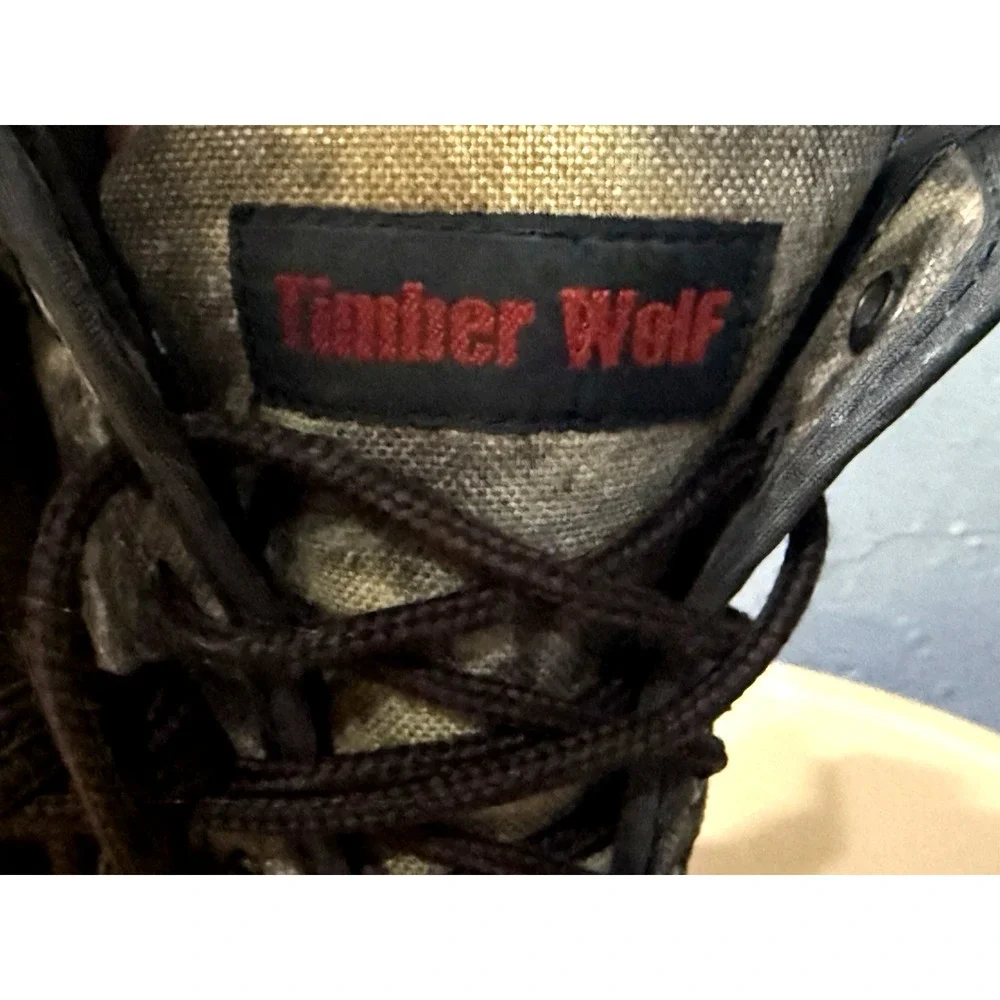 Timber Wolf Thermolite Camo Hunting Boots Men's Sz‎ 5 Lace Up